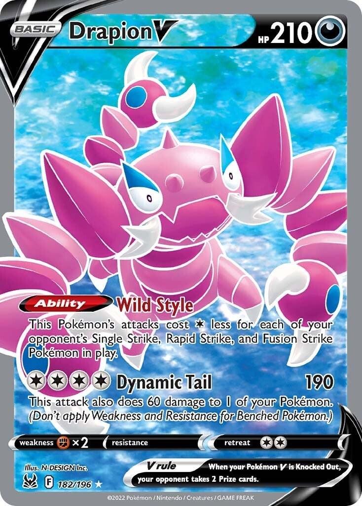 Drapion V - 182/196 - Full art Ultra Rare