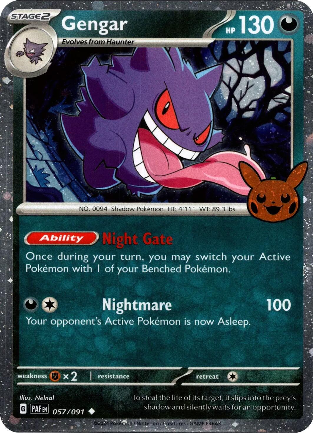 Gengar - 057/091 - Uncommon - Trick or Trade