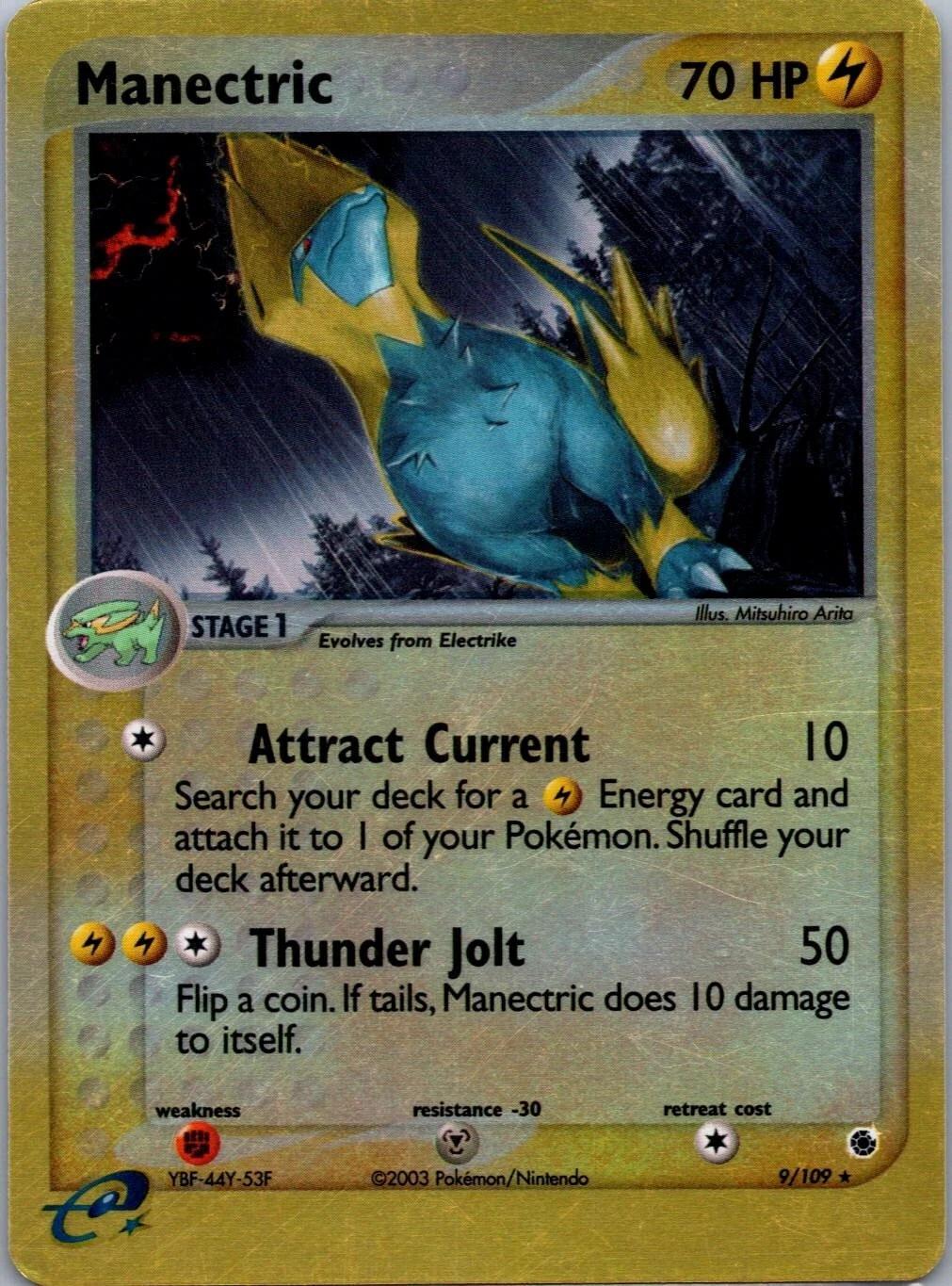 Manectric - 9/109 - Rare reverse