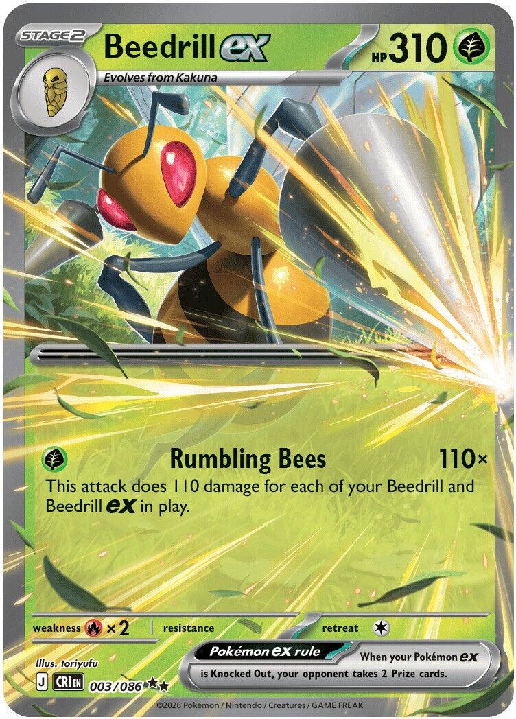 Beedrill ex - 003/086 - Ultra Rare