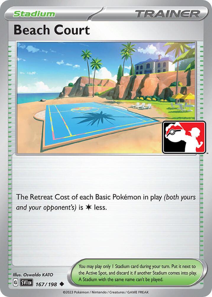Beach Court - 167/198 - Uncommon - Prize Pack