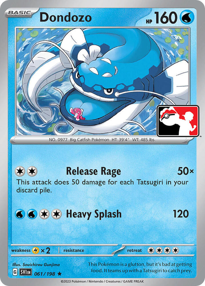 Dondozo - 061/198 - rare - prize pack