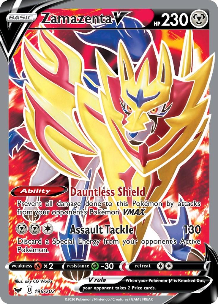 Zamazenta - 196/202 - Full art ultra rare