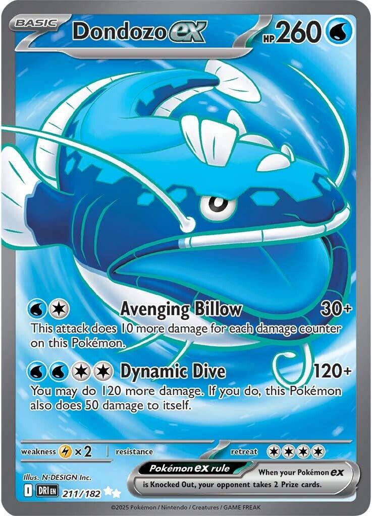 Dondozo ex - 211/182 - Full art ultra rare