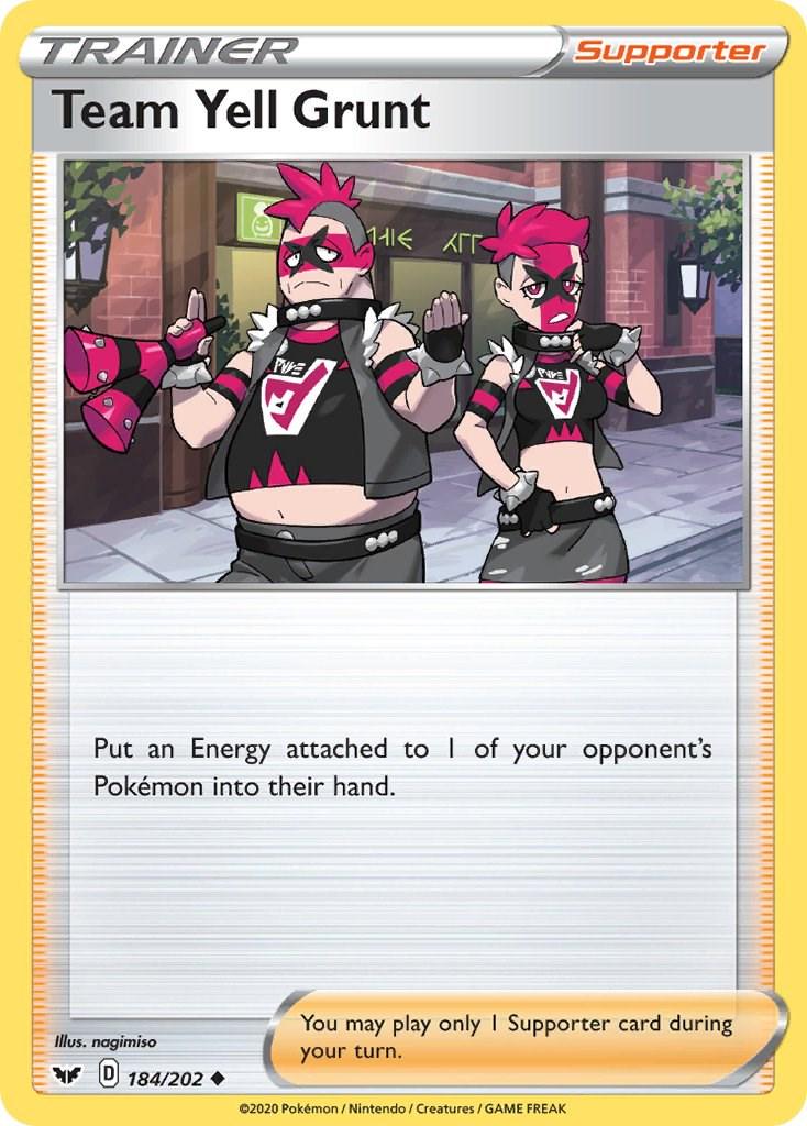 Team Yell Grunt - 184/202 - uncommon