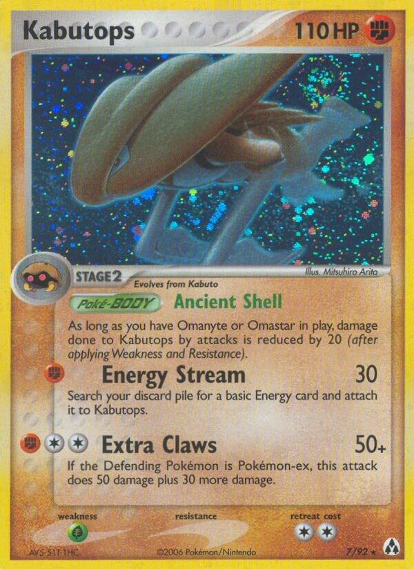 Kabutops - 7/92 - Holo rare