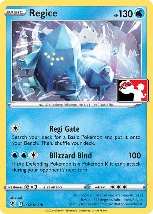 Regice - 037/189 - Rare - Prize pack