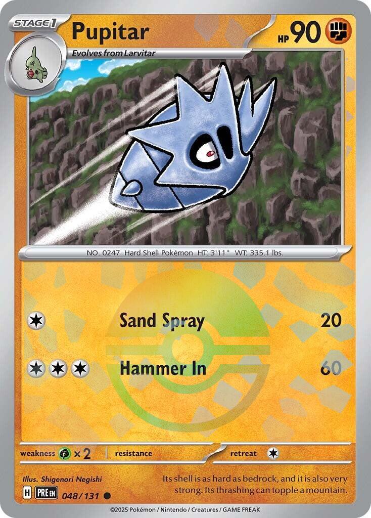 Pupitar - 048/131 - Pokeball rare