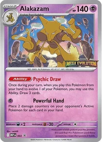 Alakazam - MEP003 - ME Promo Holo rare