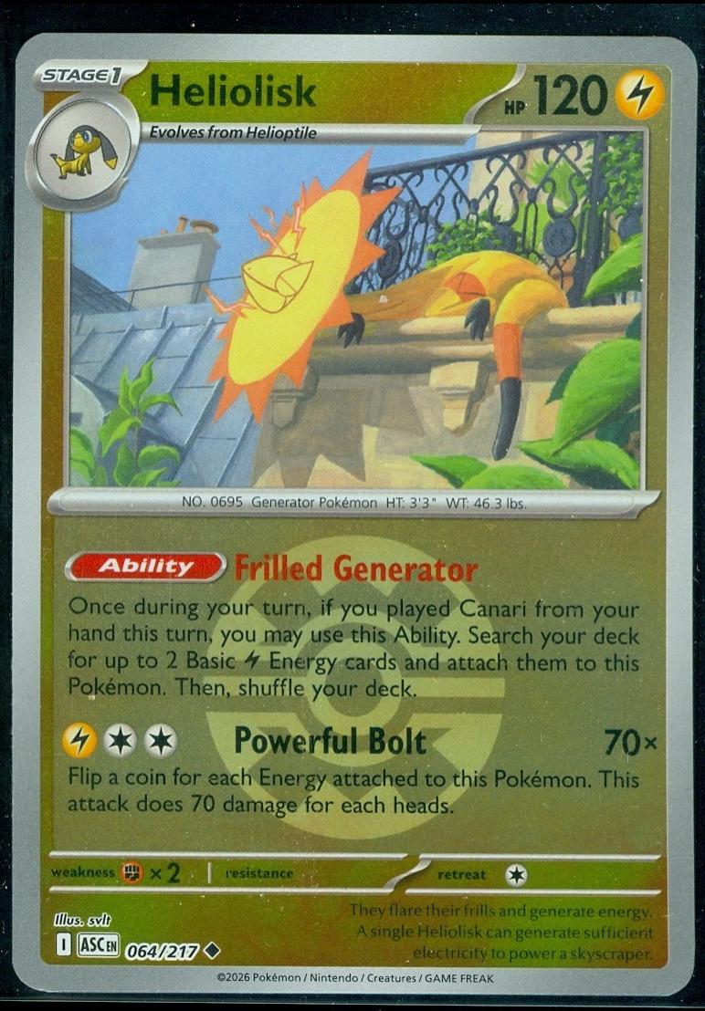 Heliolisk - 064/217 - Uncommon reverse