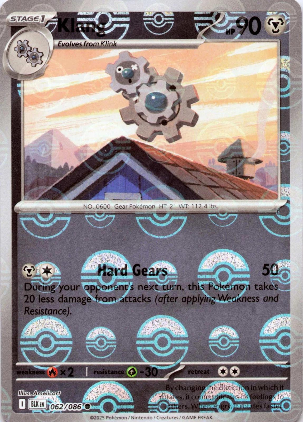 Klang - 062/086 - Common reverse pokeball