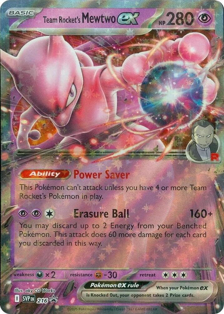 Team Rocket´s Mewtwo EX - SVP216 - ultra rare promo