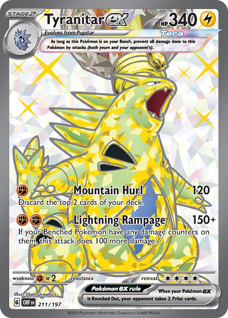 Tyranitar EX - 211/197 - Full art ultra rare