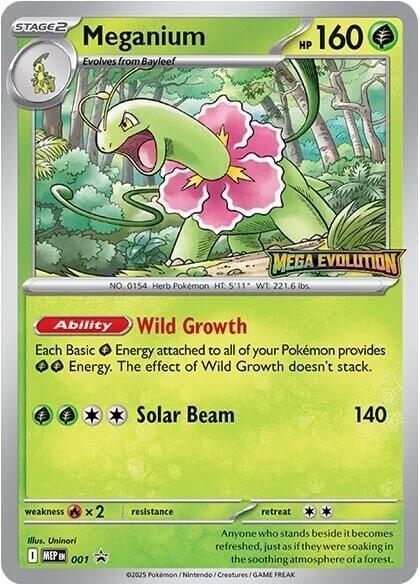 Meganium - MEP001 - holo promo