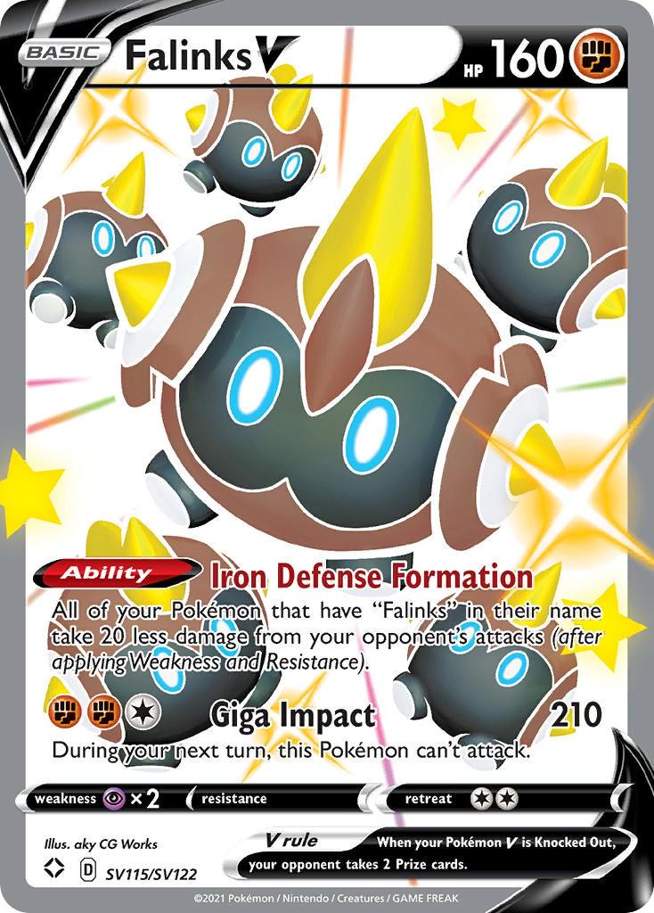 Falinks V - SV115/SV122 - Full art Shiny ultra rare