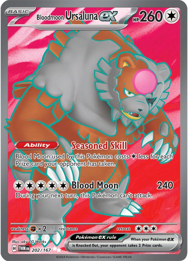 Bloodmoon Ursaluna ex - 202/167 - full art ultra rare