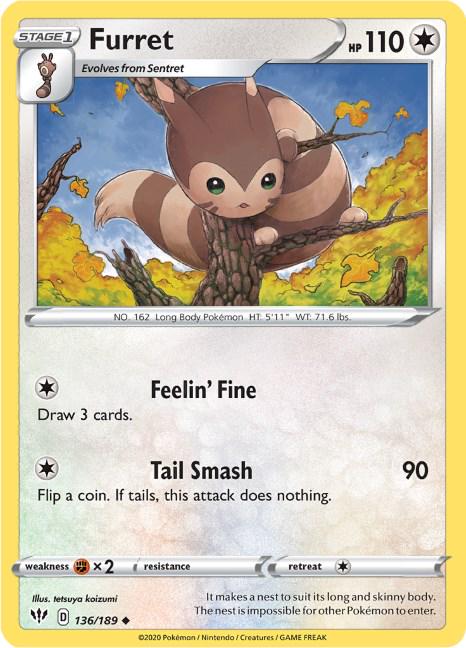 Furret - 136/189 - uncommon