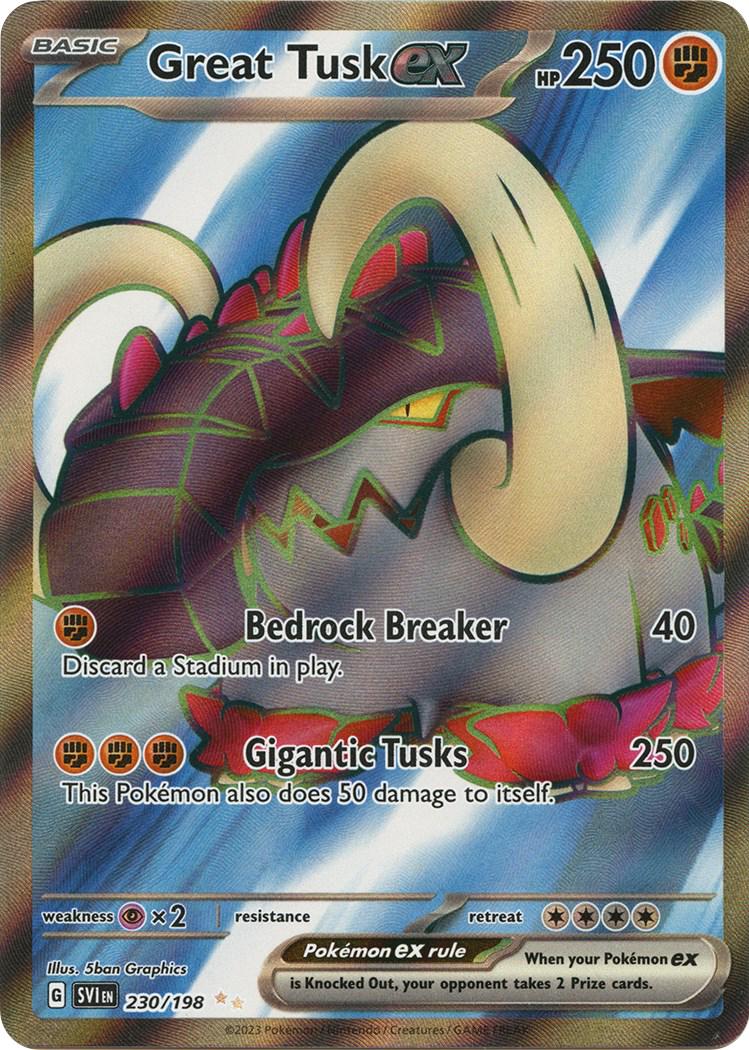 Great Tusk - 230/198 - Full art ultra Rare