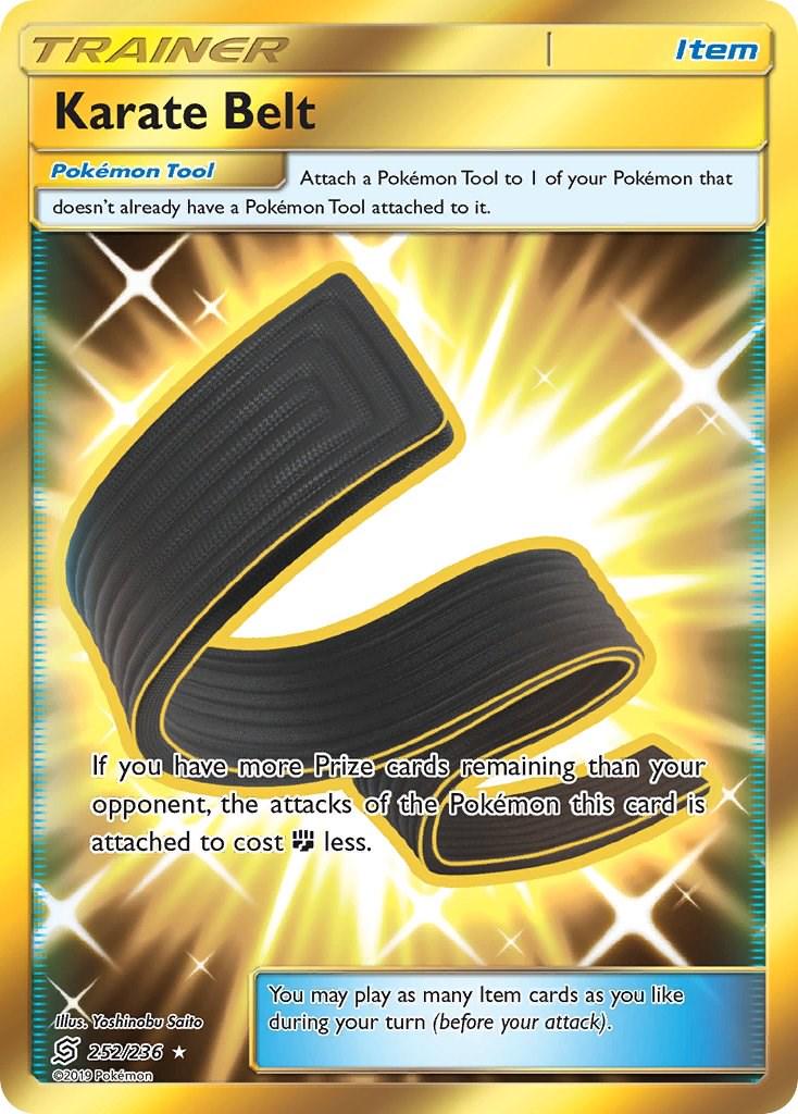 Karate Belt - 252/236 - Ultra rare gold
