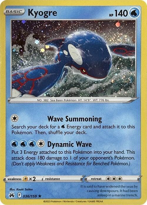 Kyogre - 036/159 - Holo Rare