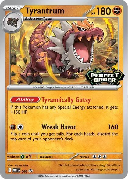 Tyrantrum - MEP066 - Holo Prerelease Promo