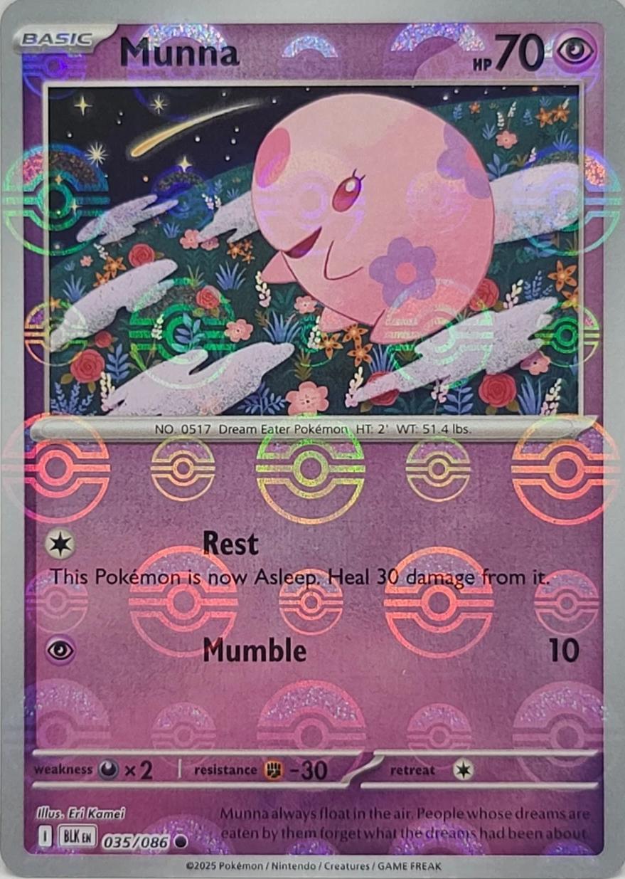Munna - 035/086 - Reverse Pokéball