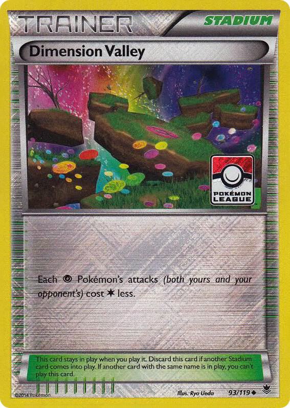 Dimension Valley - 93/119 - Uncommon - League holo promo
