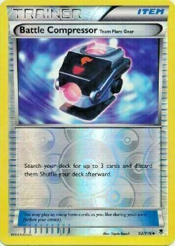 Battle Compressor Team Flare Gear - 92/119 - uncommon reverse holo