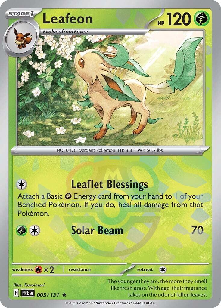 Leafeon - 005/131 - Rare Master Ball