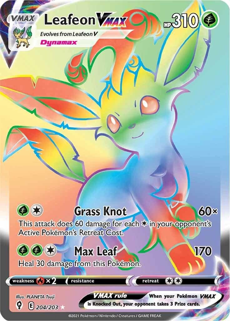 Leafeon VMAX - 204/203 - Hyper Rare