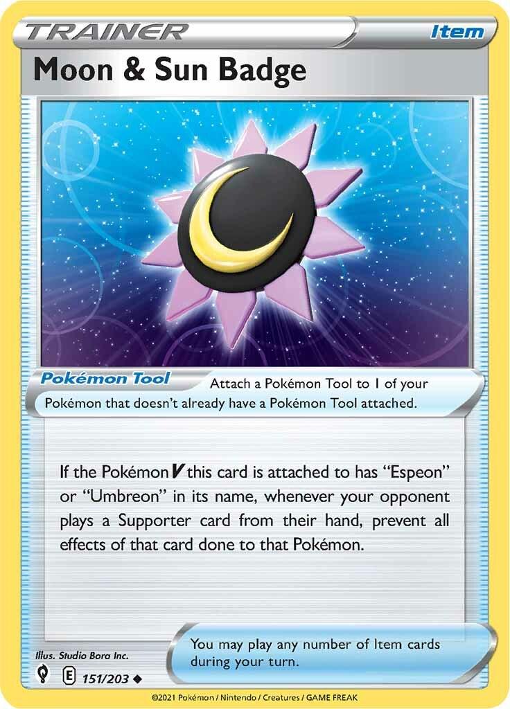 Moon & Sun Badge - 151/203 - uncommon