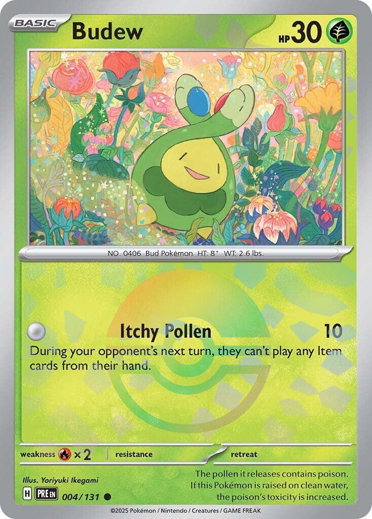 Budew - 004/131 - Common Reverse Pokéball