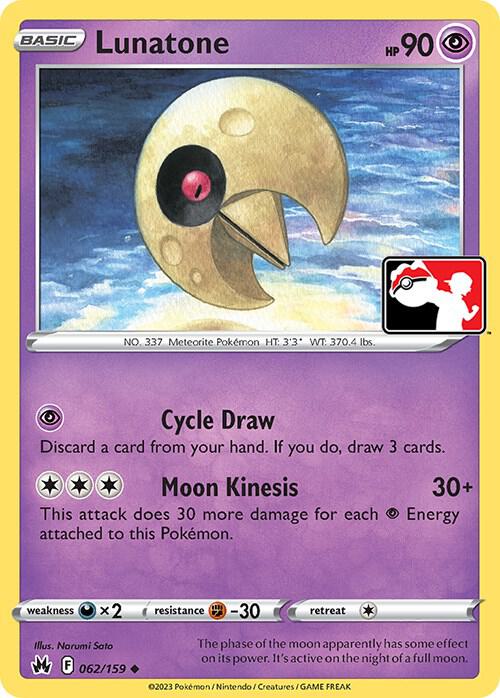 Lunatone - 062/159 - Uncommon - Prize pack