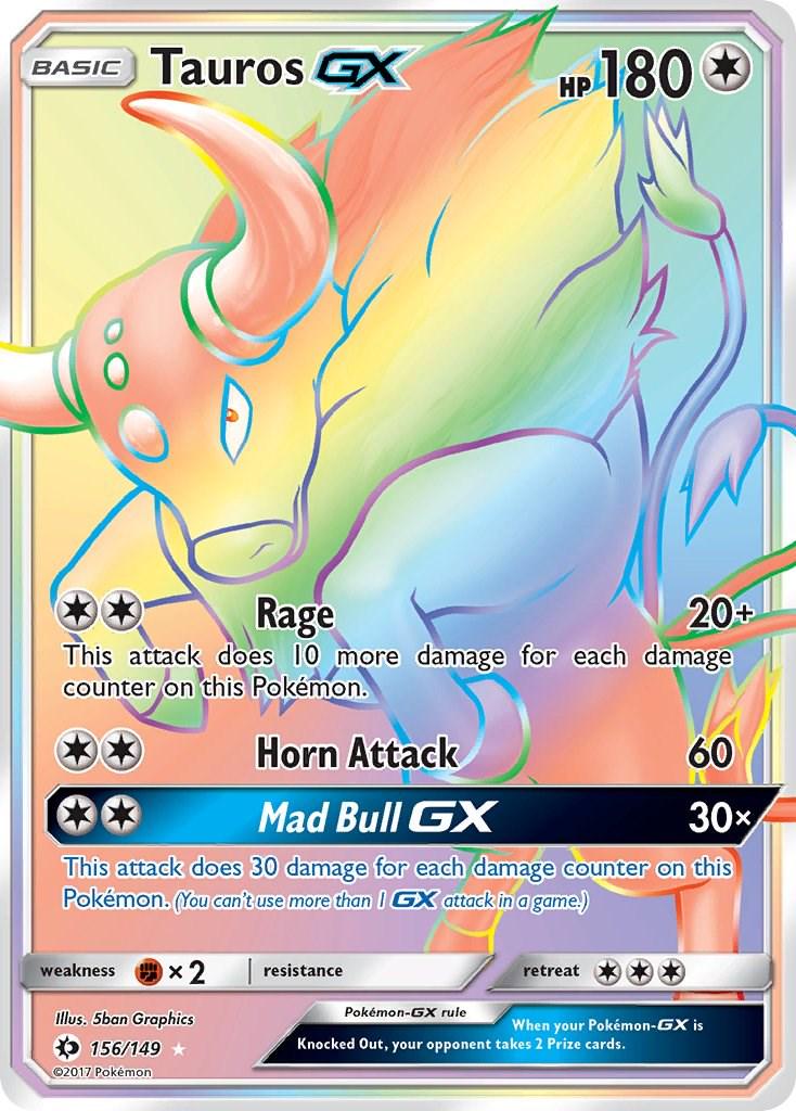 Tauros GX - 156/149 - Rainbow Rare