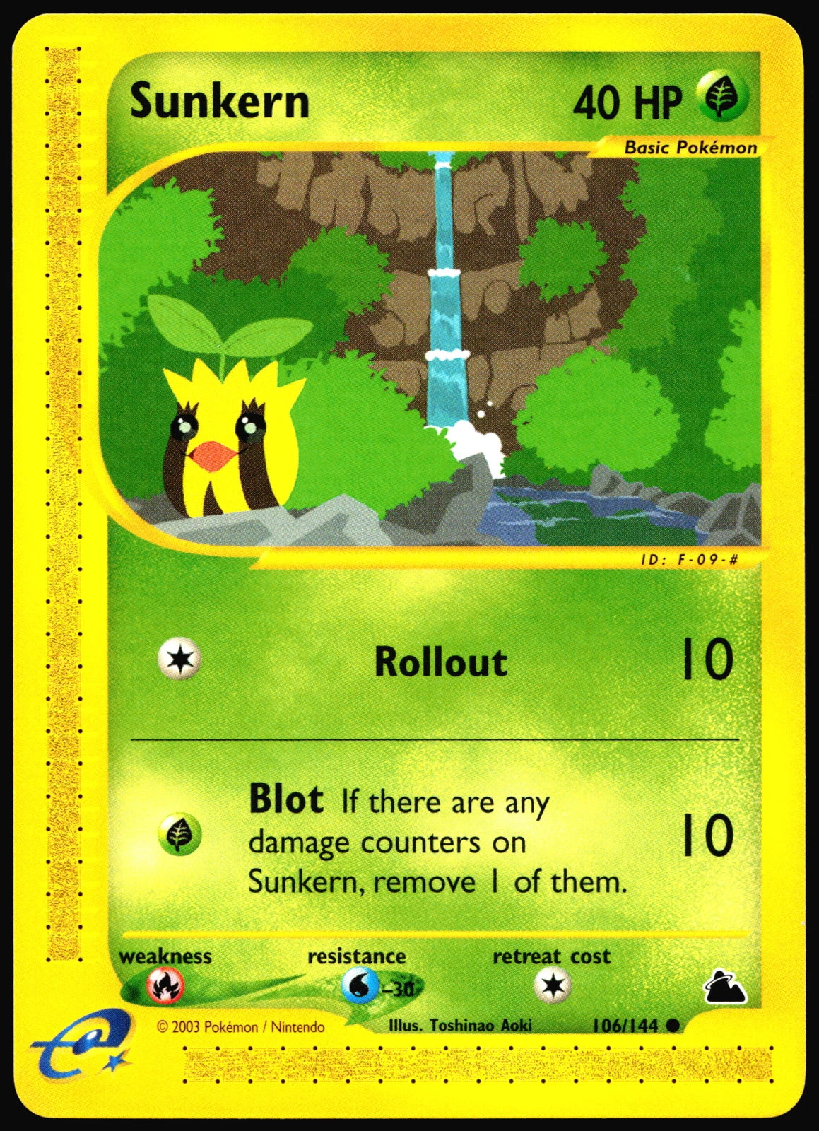 Sunkern - 106/144 - Common reverse