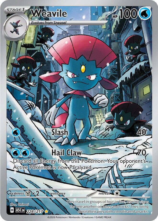 Weavile - 228/217 - Illustration Rare