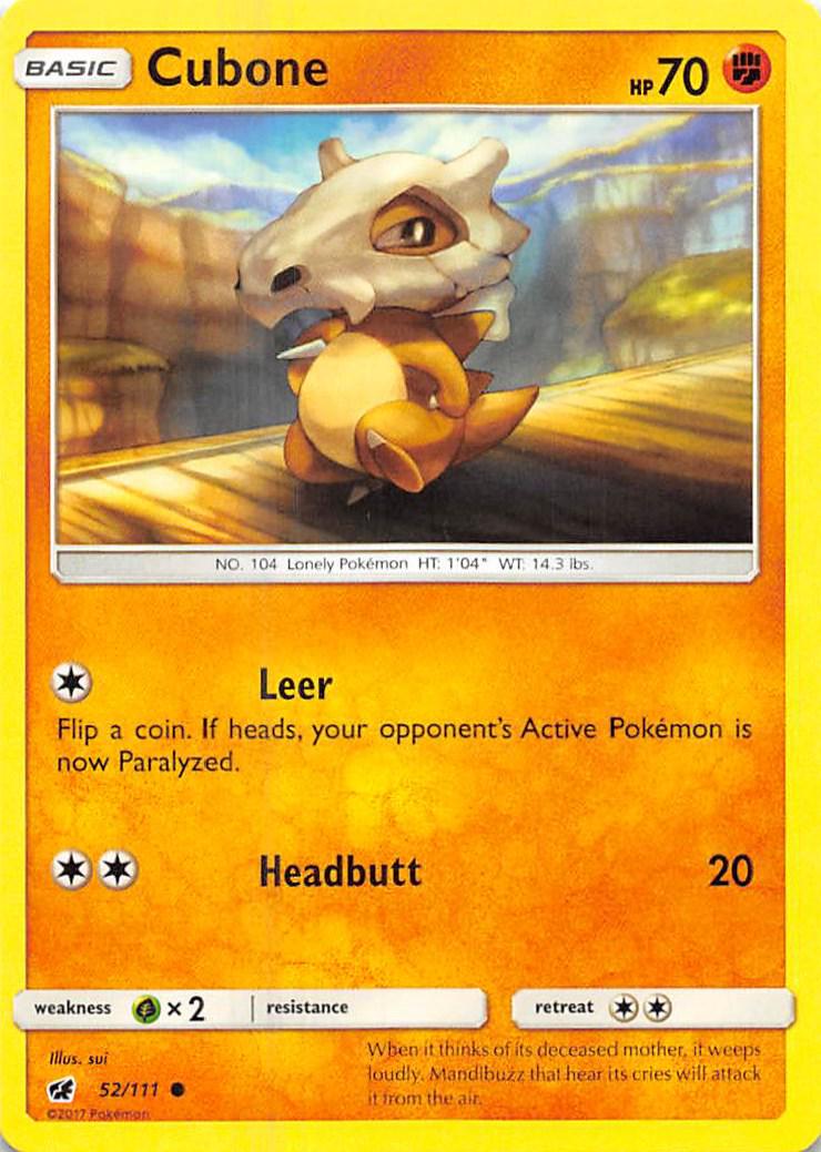 Cubone - 52/111 - Common