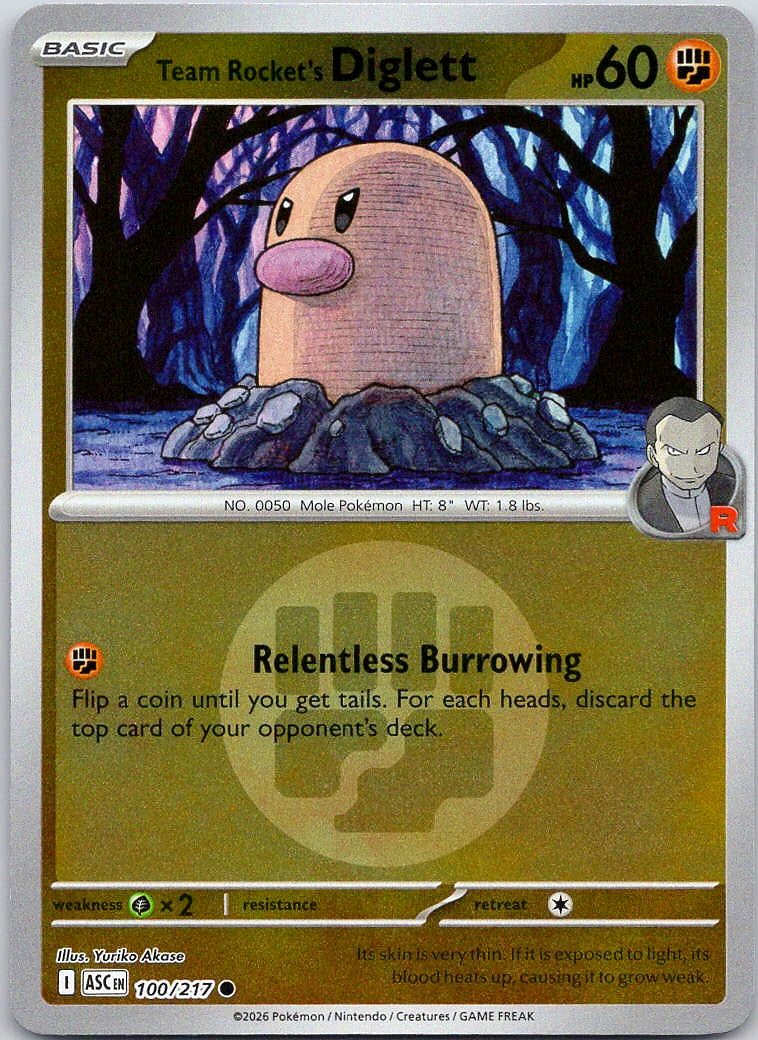 Team Rocket´s Diglett - 100/217