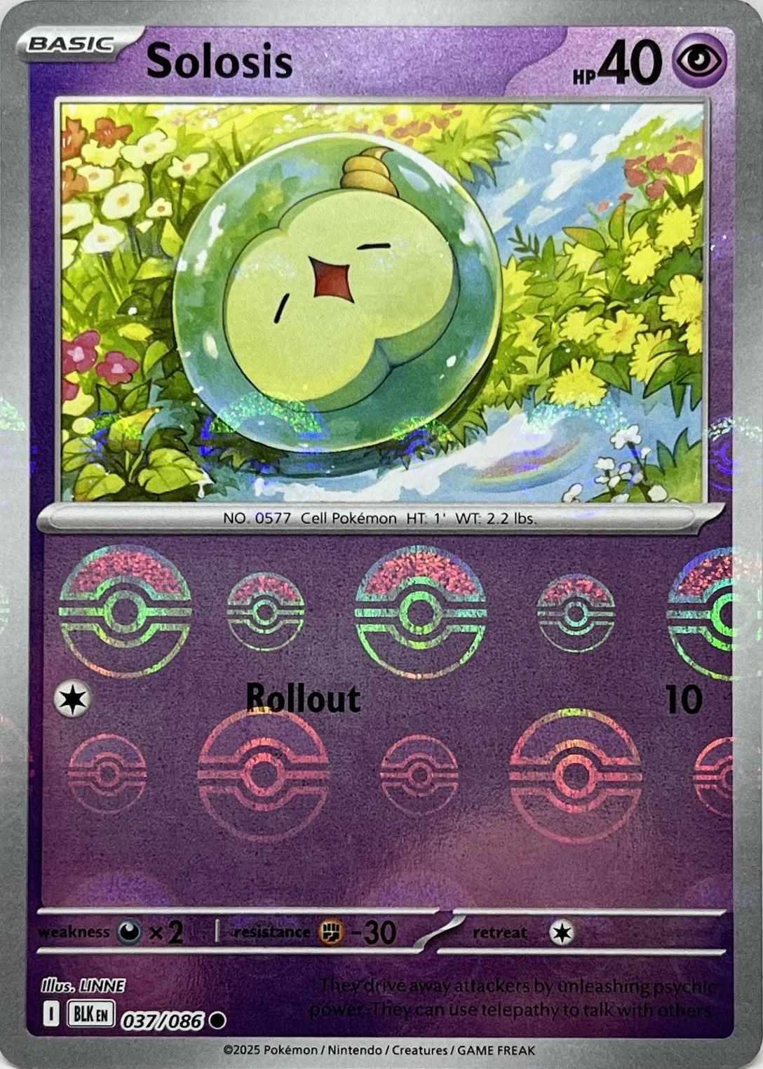 Solosis - 037/086 - pokeball holo