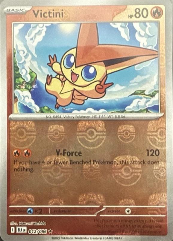 Victini - 012/086 - Rare Reverse Master Ball