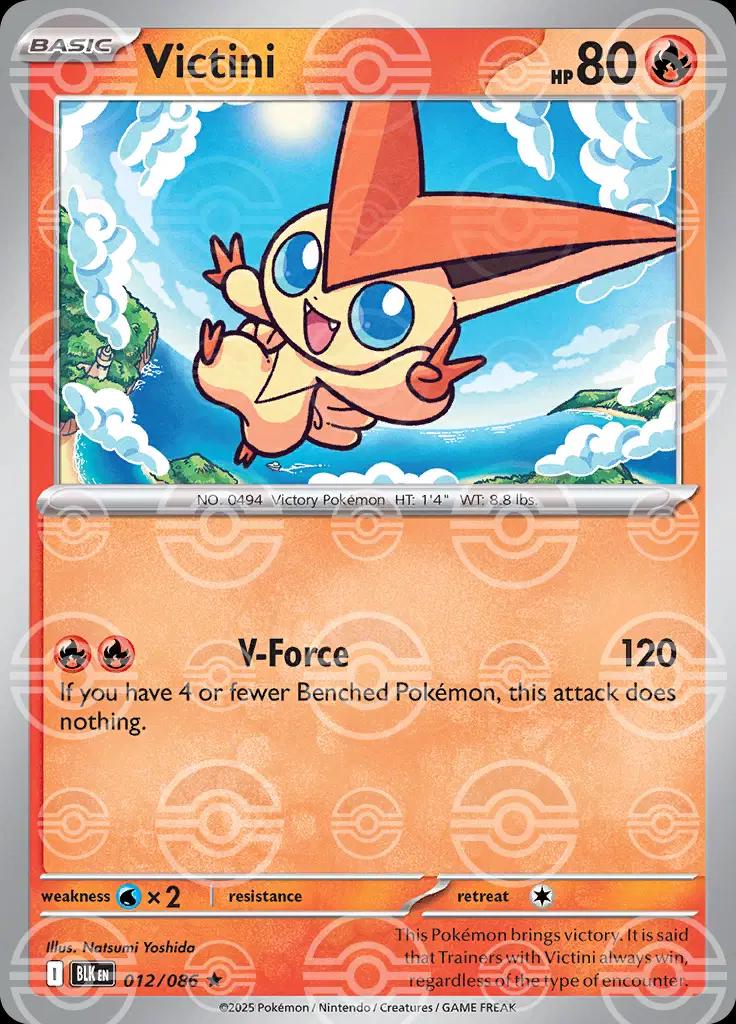 Victini - 012/086 - pokeball holo