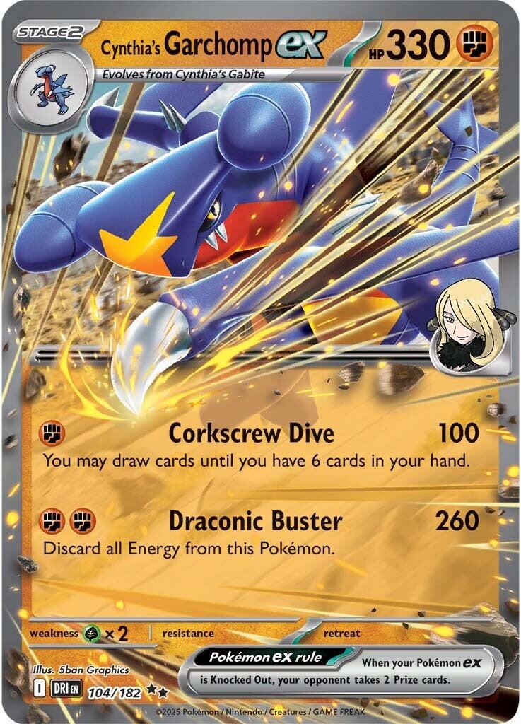 Cynthia´s Garchomp ex - 104/182 - Ultra rare