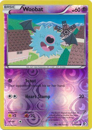 Woobat - 70/149 - common reverse holo