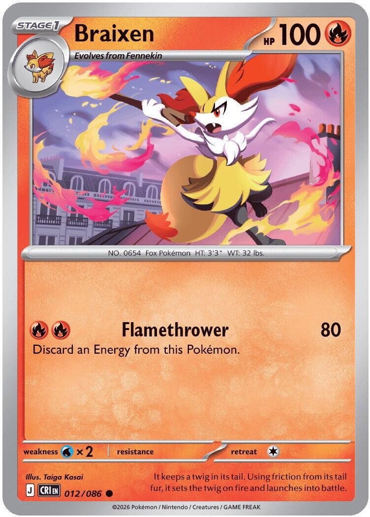 Braixen - 012/086 - Common
