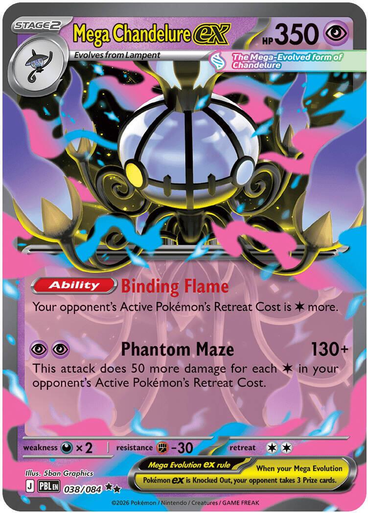 Mega Chandelure ex - 038/084 - Ultra Rare