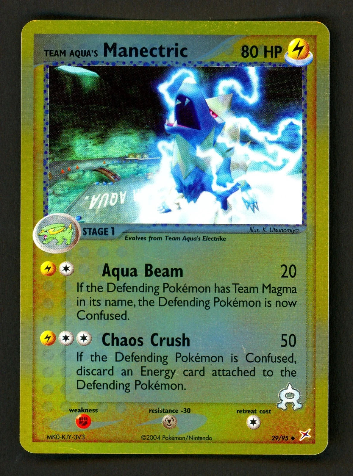 Team Aqua´s Manectric - 29/95 - Uncommon reverse