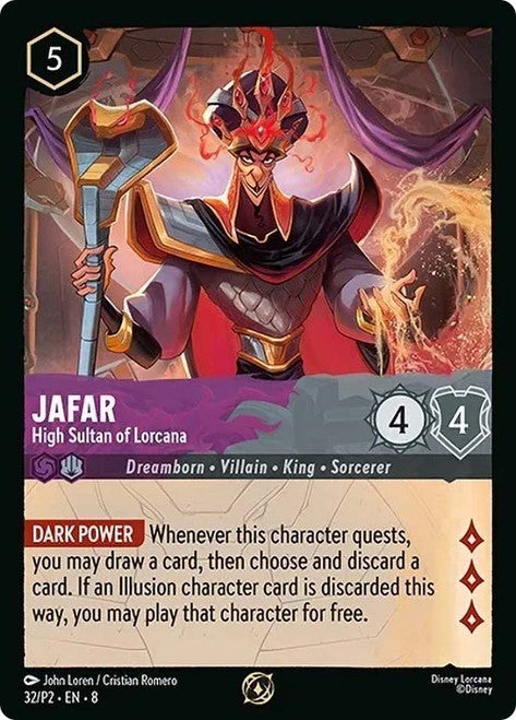 Jafar - High Sultan of Lorcana - 32/P2 - Promo