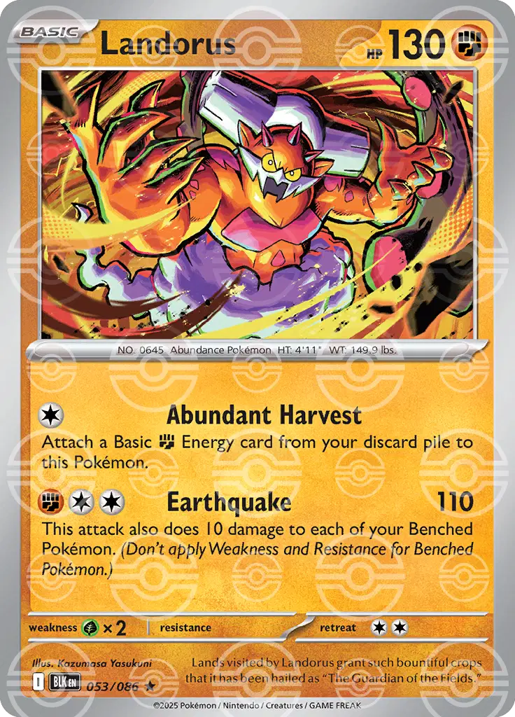 Landorus 053/086 Pokemon Black Bolt