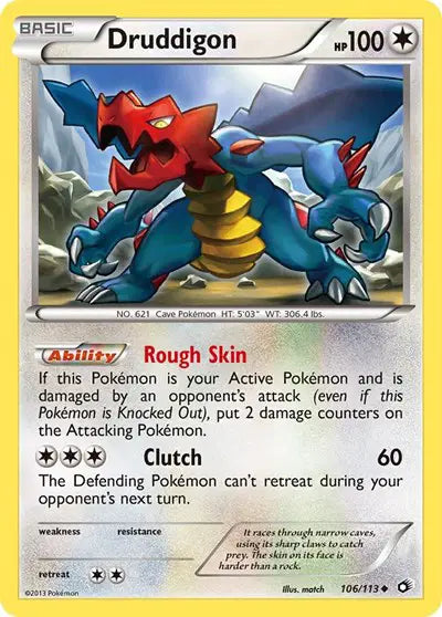 Druddigon - 106/113 - Uncommon