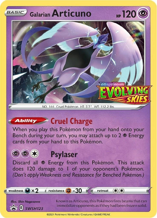Galarian Articuno - SWSH123 - Prerelease Promo